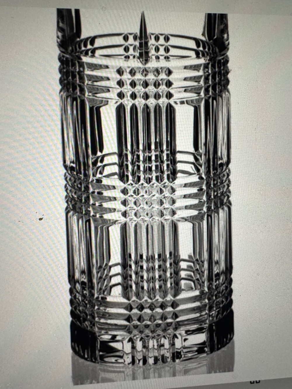 Ralph Lauren Glen Plaid Crystal Highball Glasses - Set of Four - Picture 7 of 8